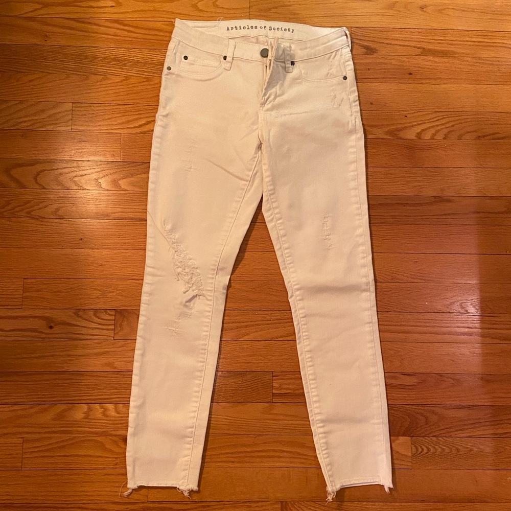 Articles of Society White Jeans